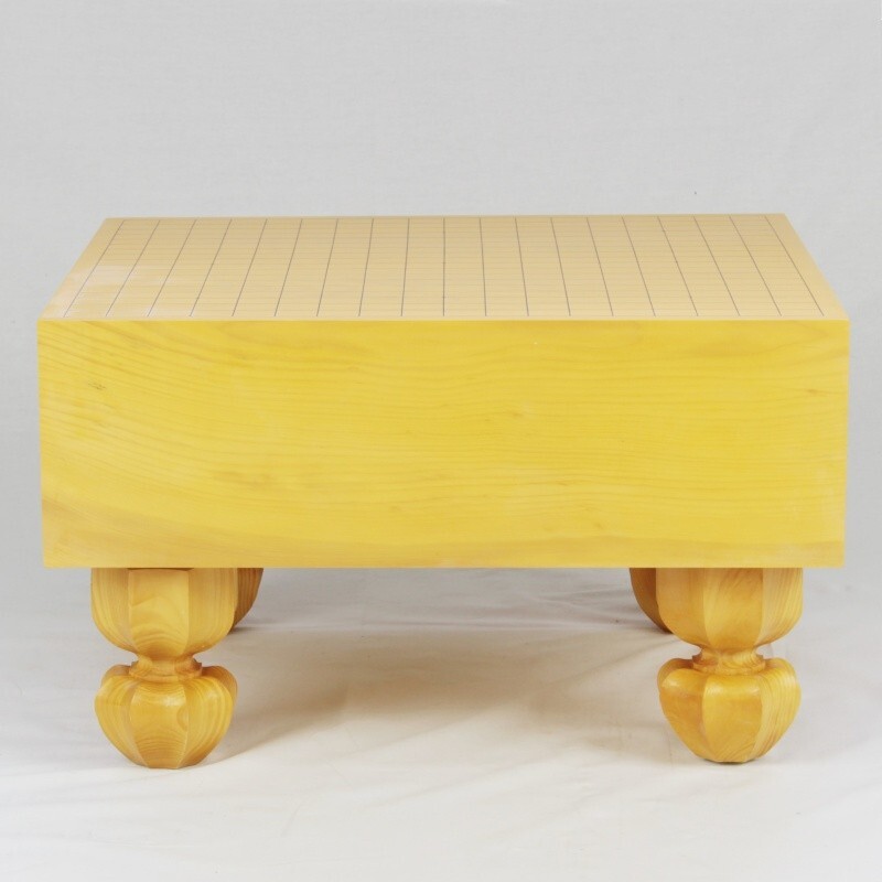 Mint Japanese Goban IGO “HON-KAYA 本榧” Wooden Board 4 legs Thick 5.8in With Box