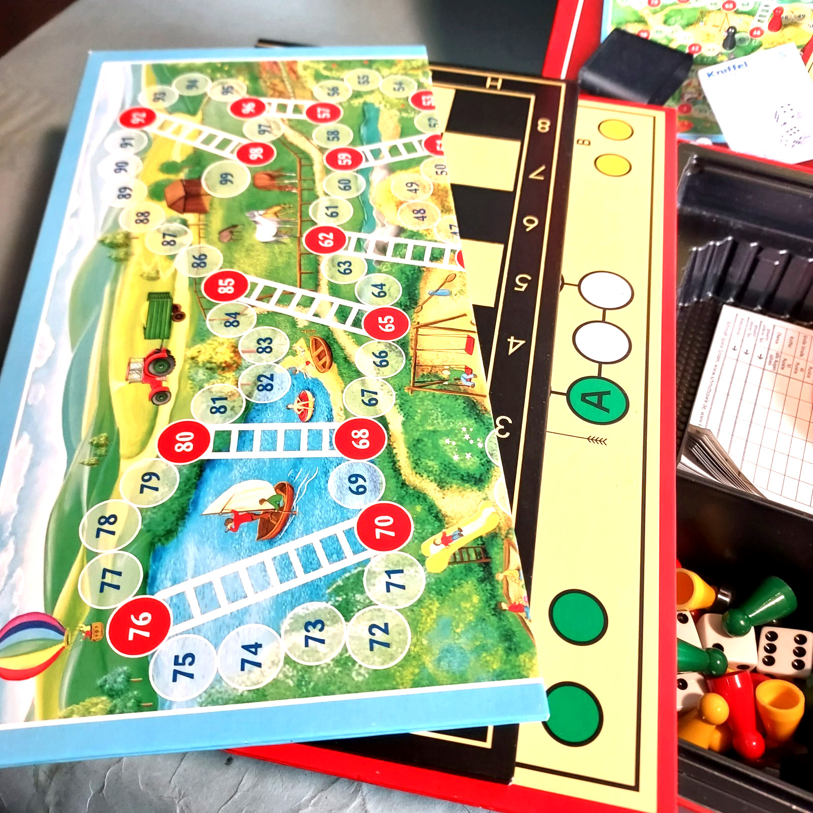 Vintage Spielesammlung Game Box Complete Multiple Games Schmidt New Unused 1972