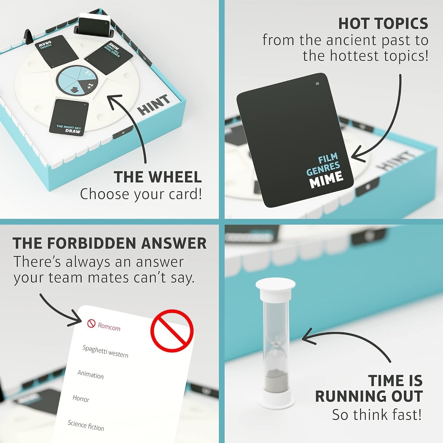 HINT Party Game (US Edition) – A Fun and Creative Hinting Game for Hours of L…