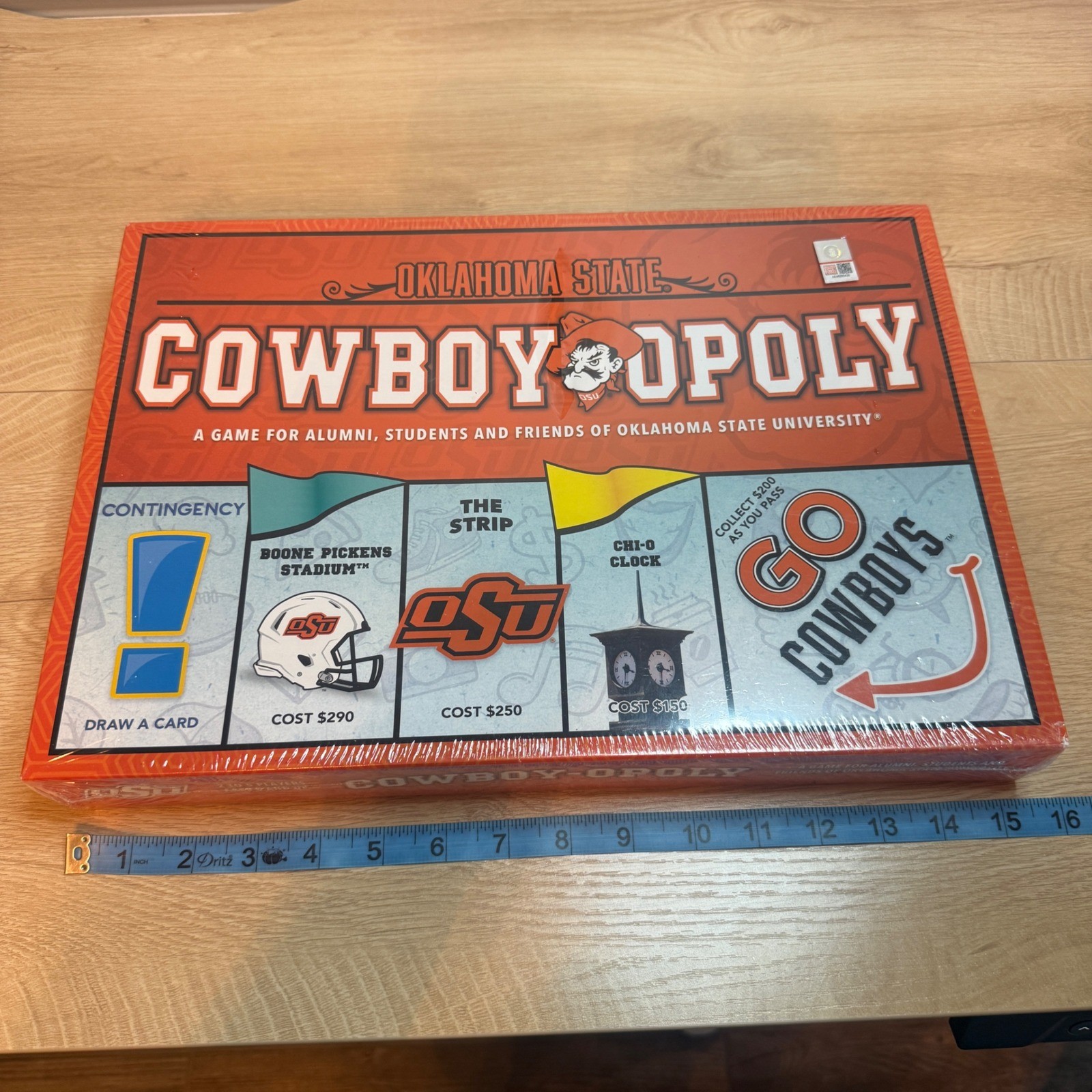 Oklahoma State Cowboy-Opoly Board Game & Playing Cards Set OSU Late for the Sky