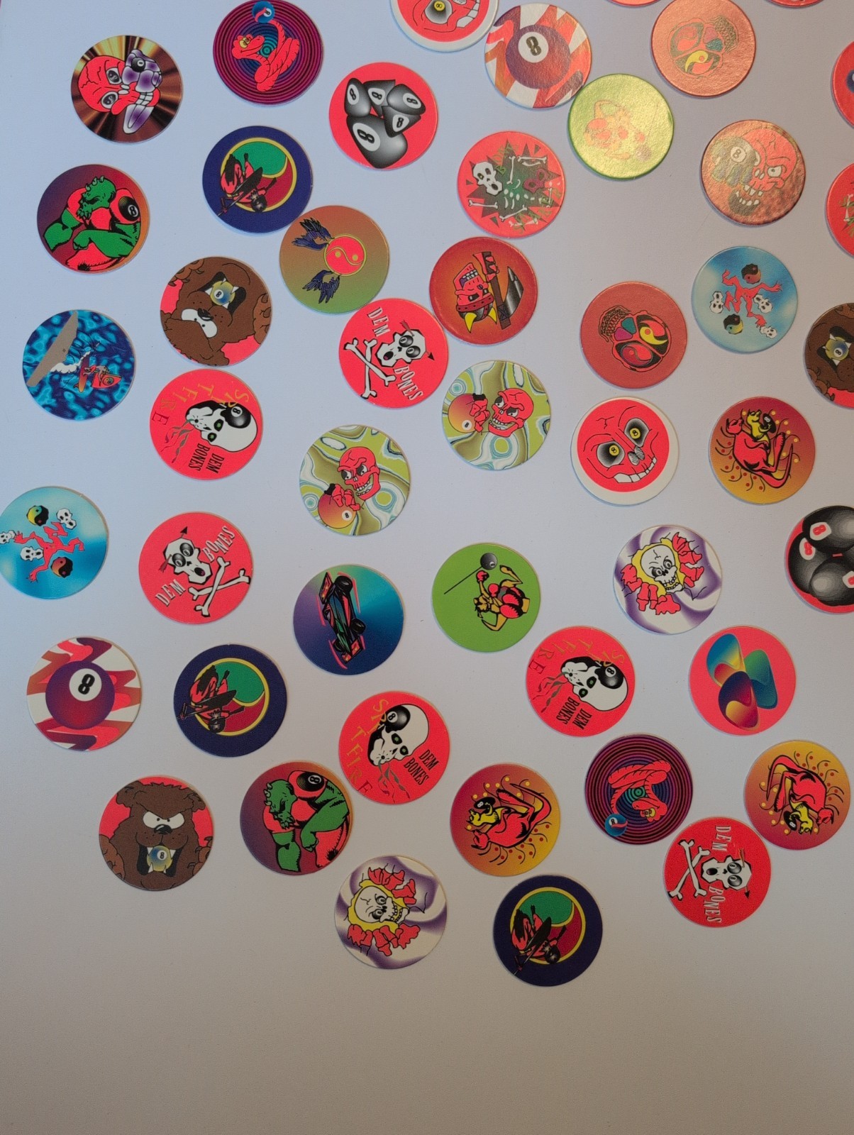 POG/ MILK CAPS SET OF 55 SET SOME DUPLICATES 1990s
