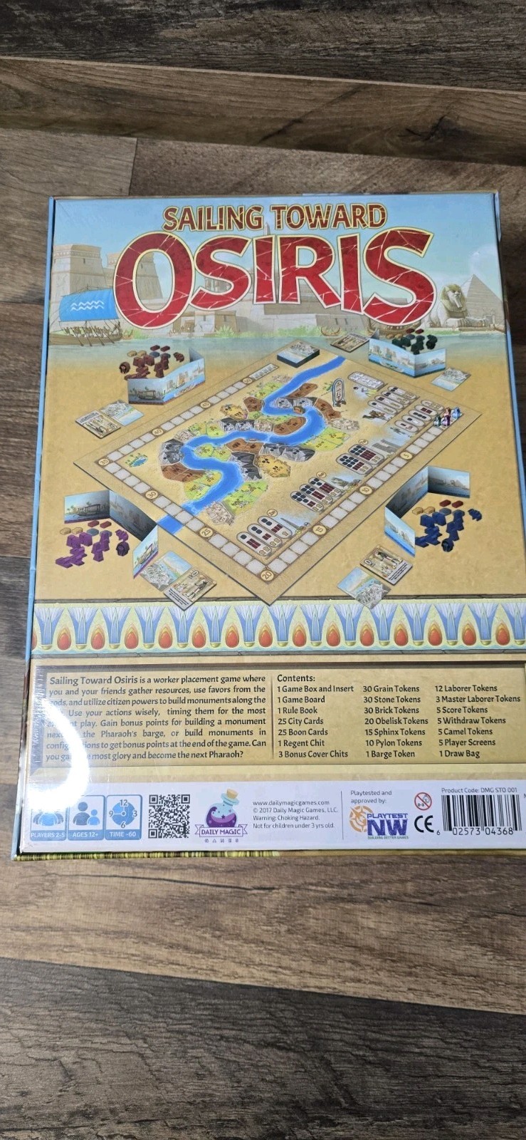 Sailing Towards Osiris Board Game Daily Magic Games New & Sealed Kickstarter Ed