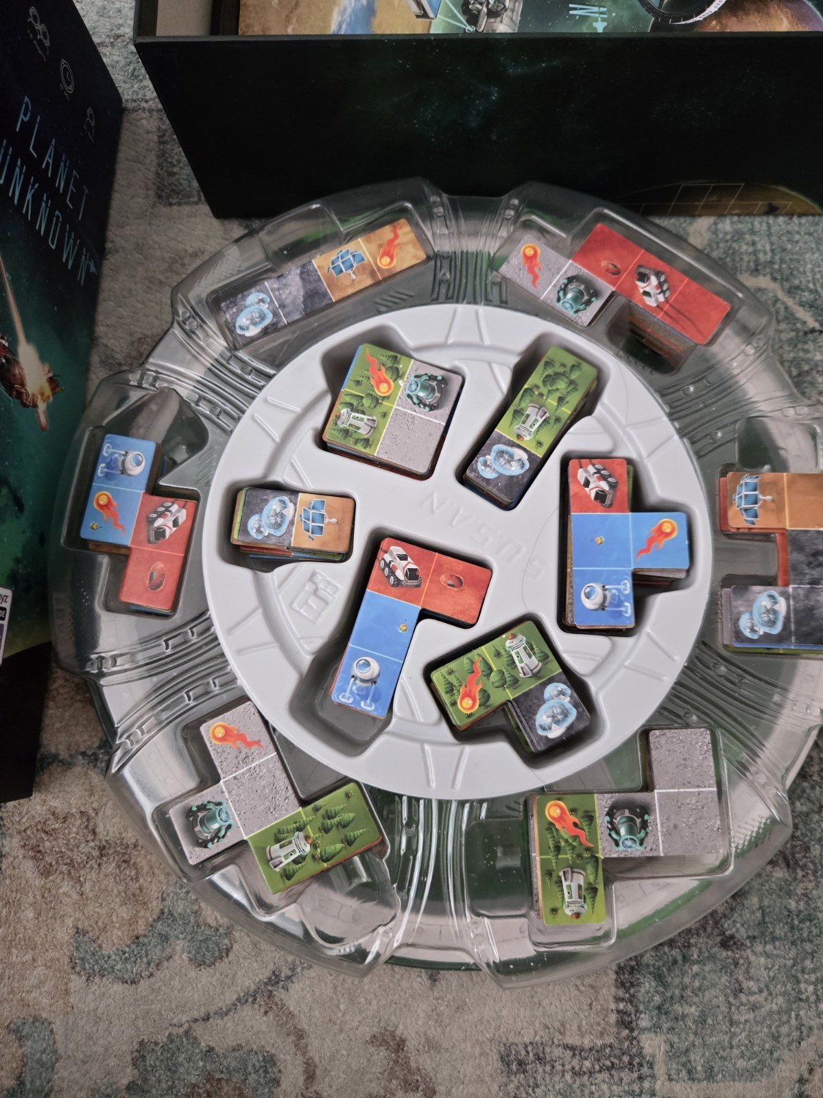 Planet Unknown Board Game With All Pieces And Untouched Cards