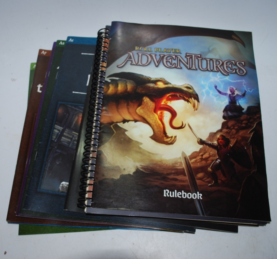 Roll Player Adventures Base Game Replacement Books Only RPG Board Game