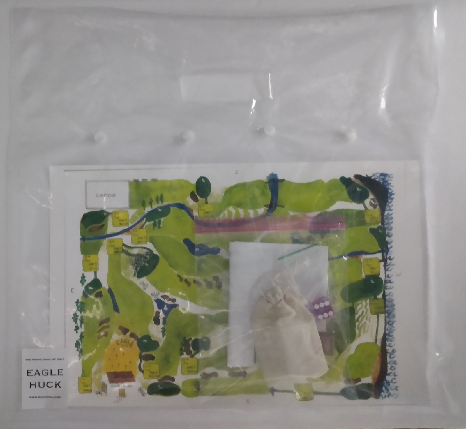 eagle huck golf board game – pink razor edge dice