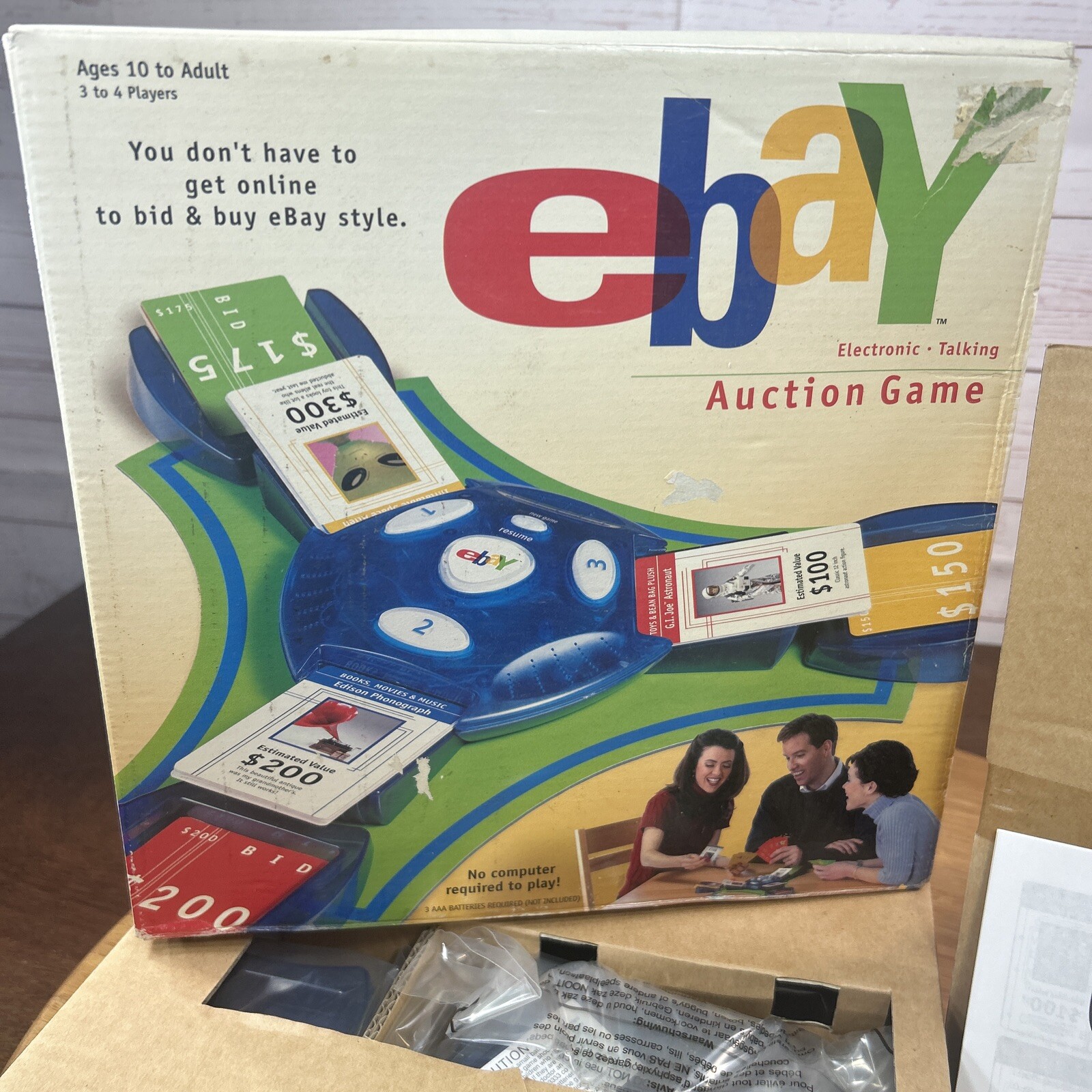 Ebay Auction Game by Hasbro Electronic Talking Auction Ages 10 & Up New in Box
