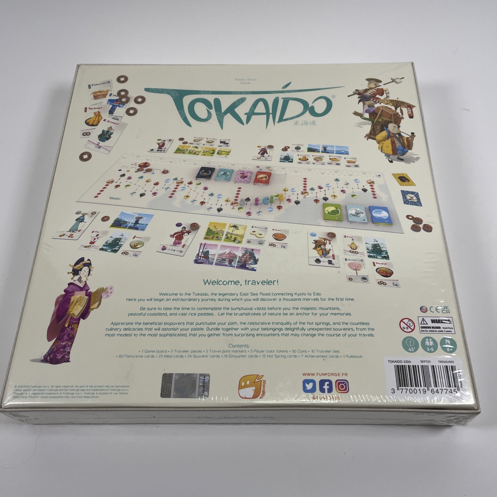 Funforge Tokaido Base Game Strategy Travel Adventure New Sealed Japan