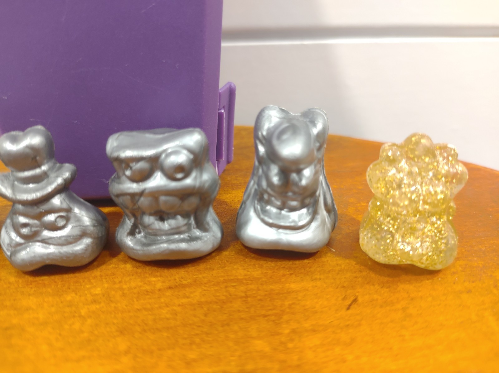 GoGo’s Crazy Bones Translucent Metallic Coffin Purple Lot 12 Vintage 1990s Toys