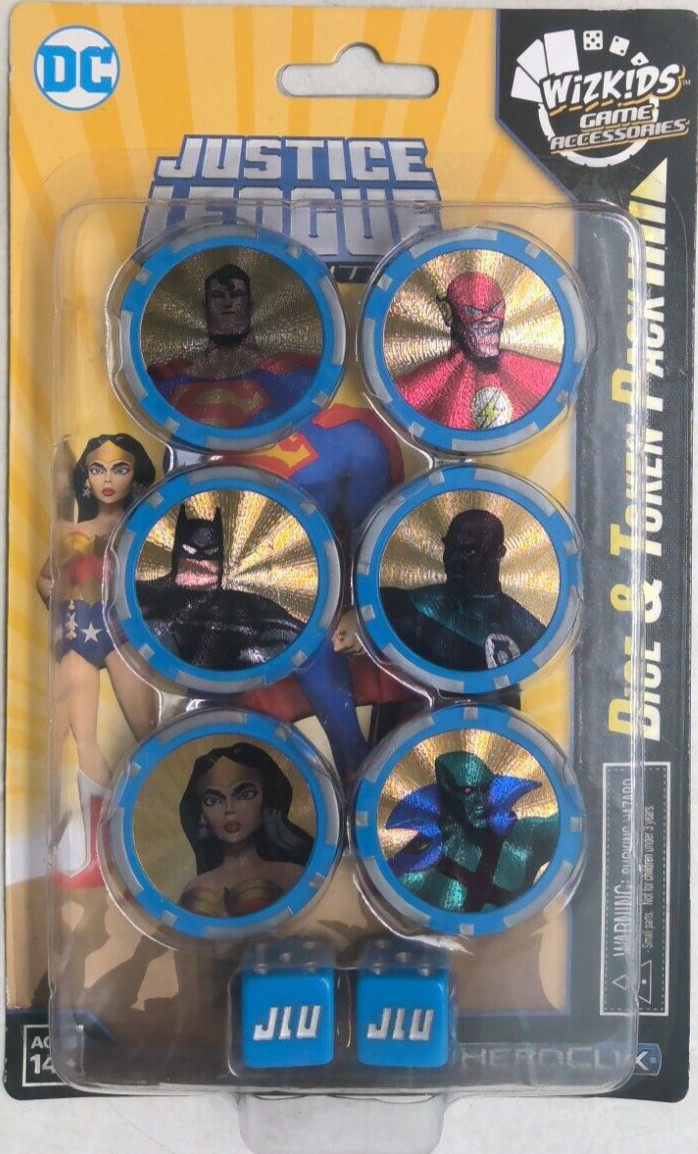 HEROCLIX DC JUSTICE LEAGUE UNLIMITED DICE & TOKEN PACK BRAND NEW