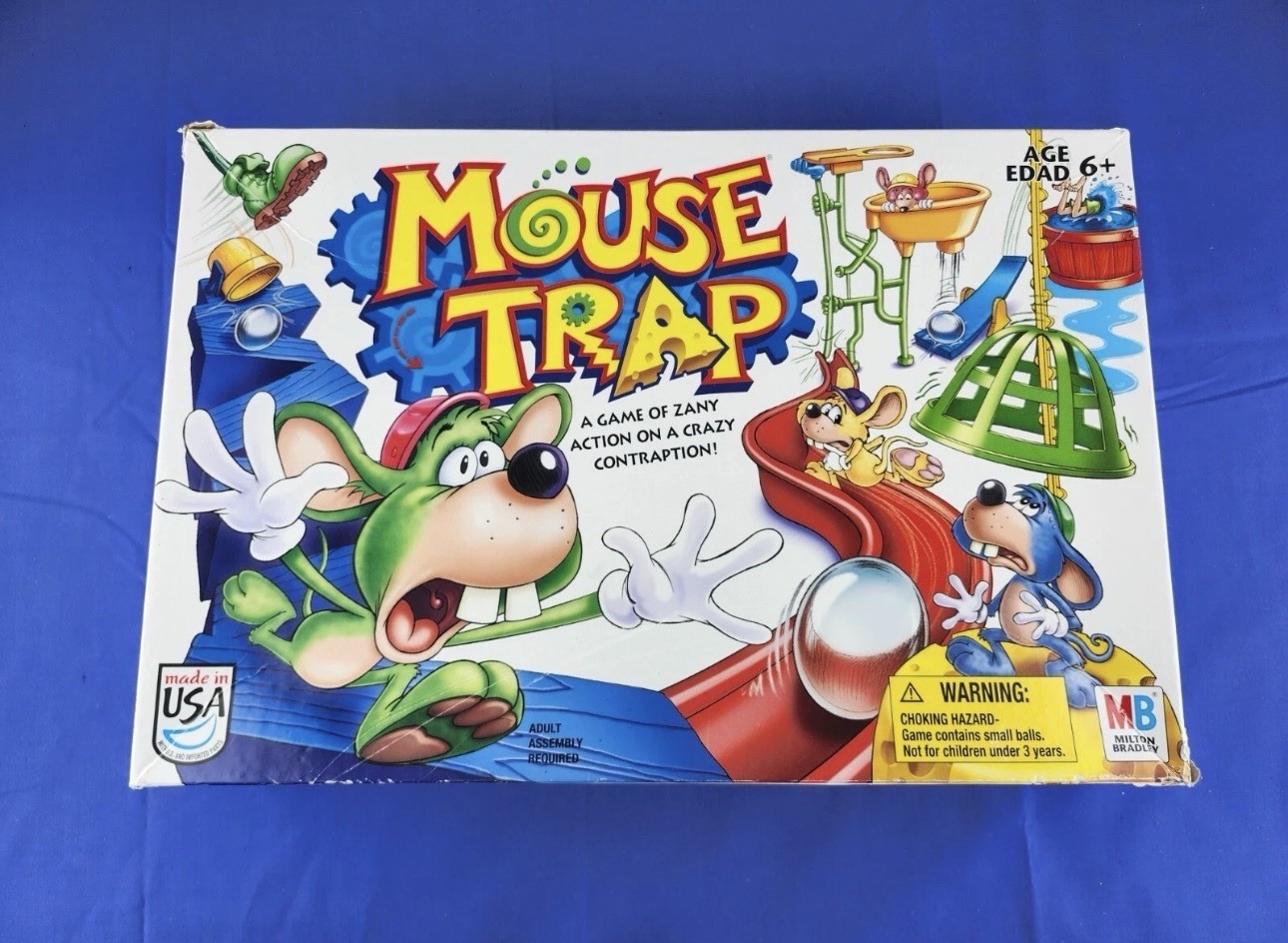 Mouse Trap Board Game Complete Milton Bradley Hasbro 100% All Parts VGUC