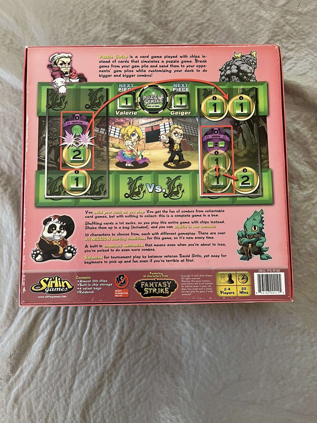 Puzzle Strike – Bag of Chips (Sirlin Boardgame) – Complete! EUC!!