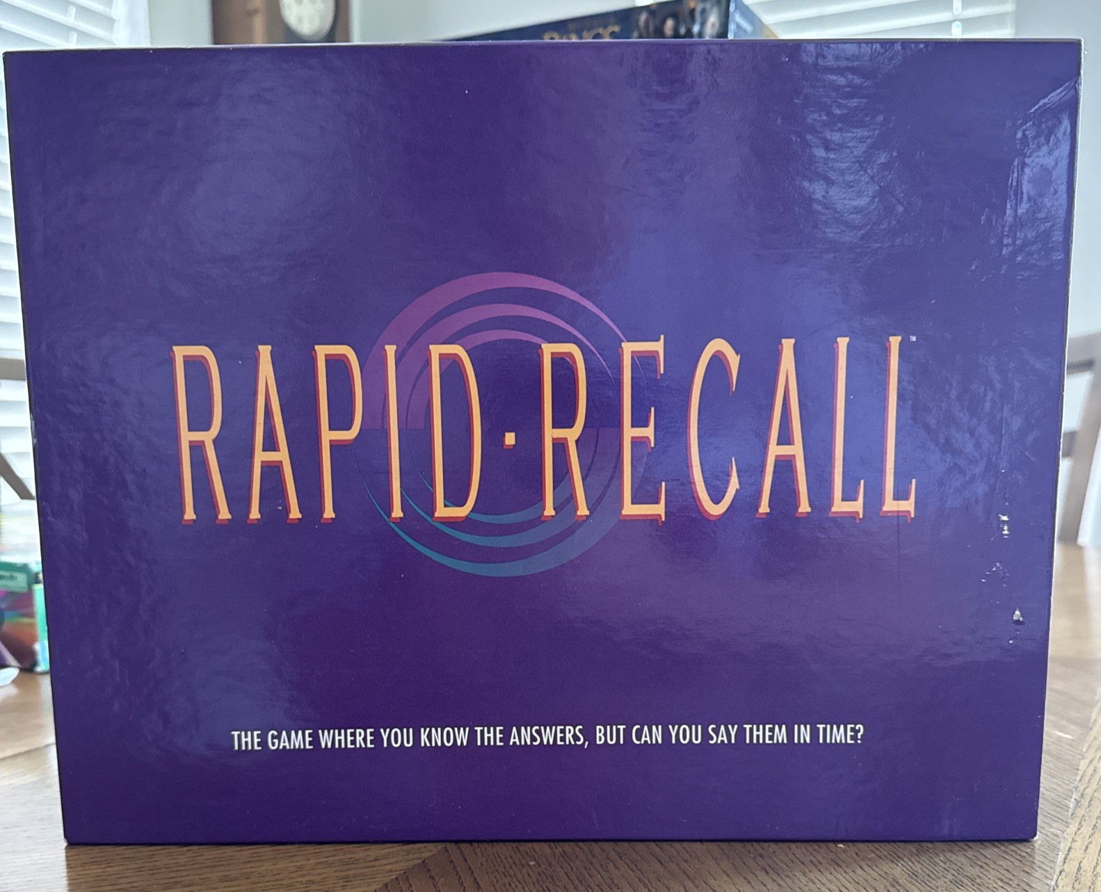 Rapid Recall Board Game 1993 100% Complete Family Party Game 4+ Players