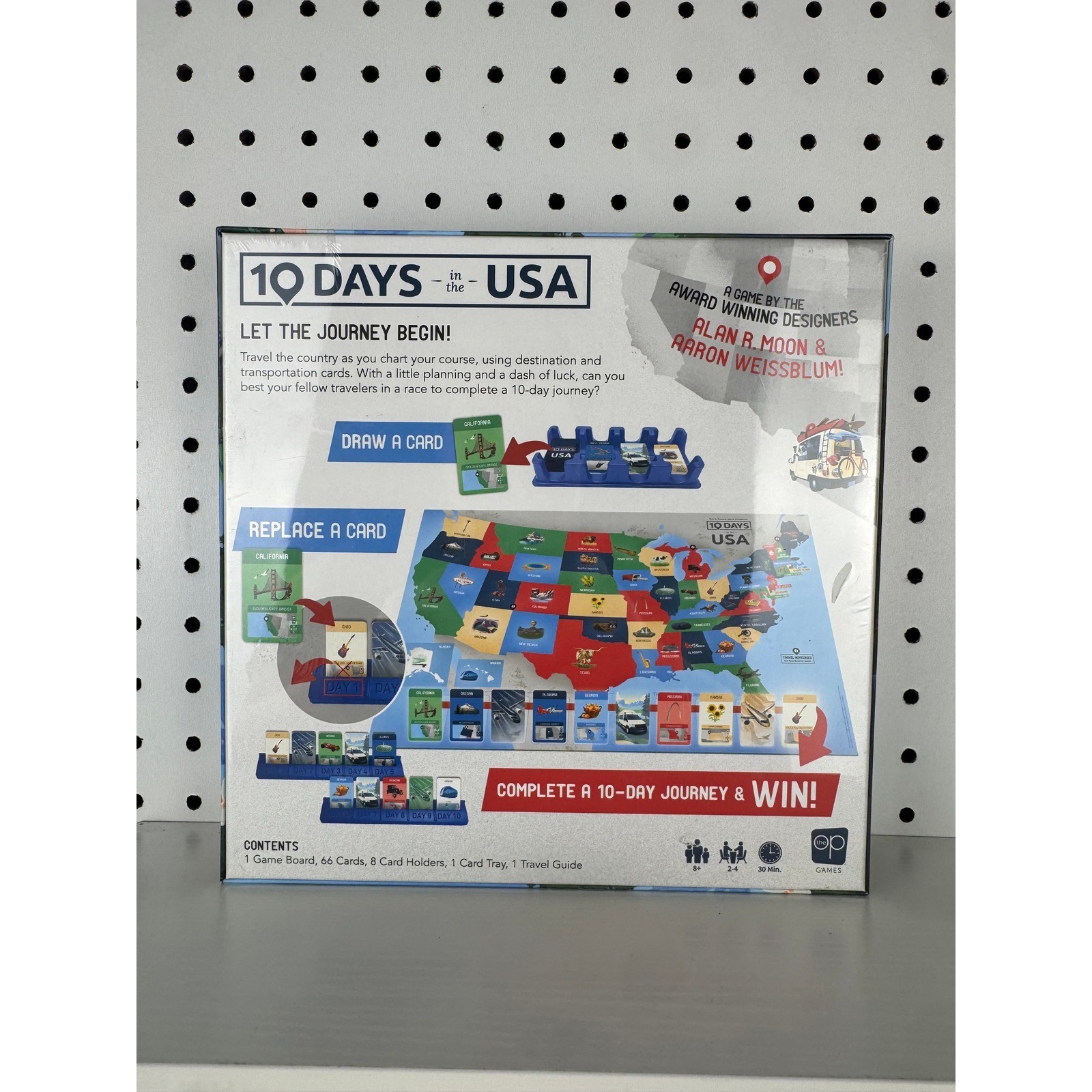 10 Days in the USA Board Game The Op Games New Sealed Gameschooling