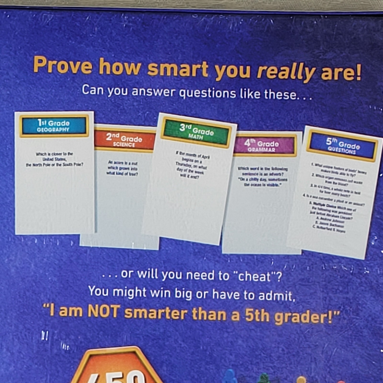 Are You Smarter Than a 5th Grader Board Game Hasbro Kids Ages 8 & Up Trivia New