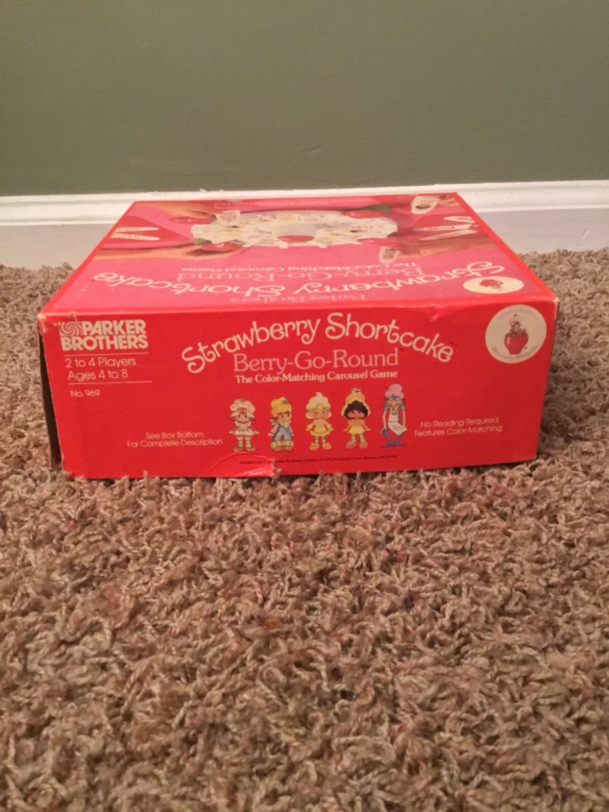 Vintage 1981 Parker Brothers Strawberry Shortcake Board Game Near Complete