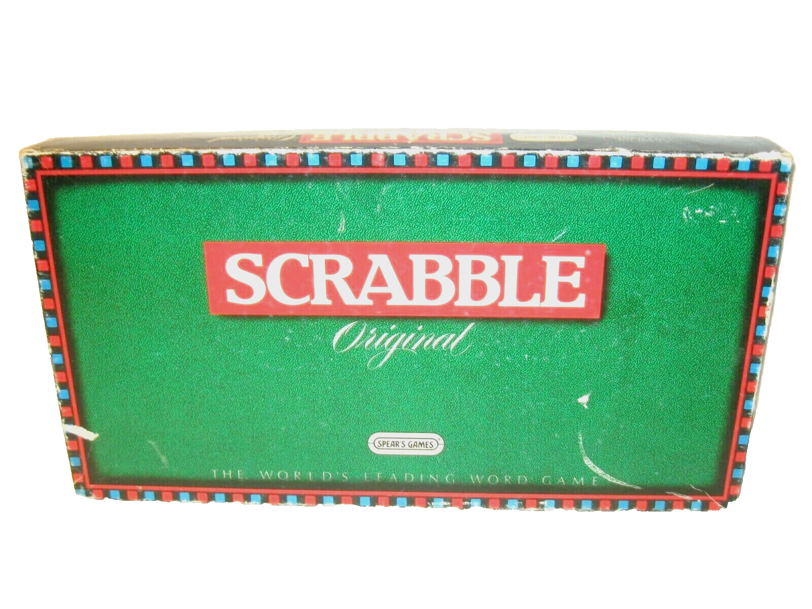 Vintage 1990 Spear’s Original Scrabble Word Board Game Made in England COMPLETE