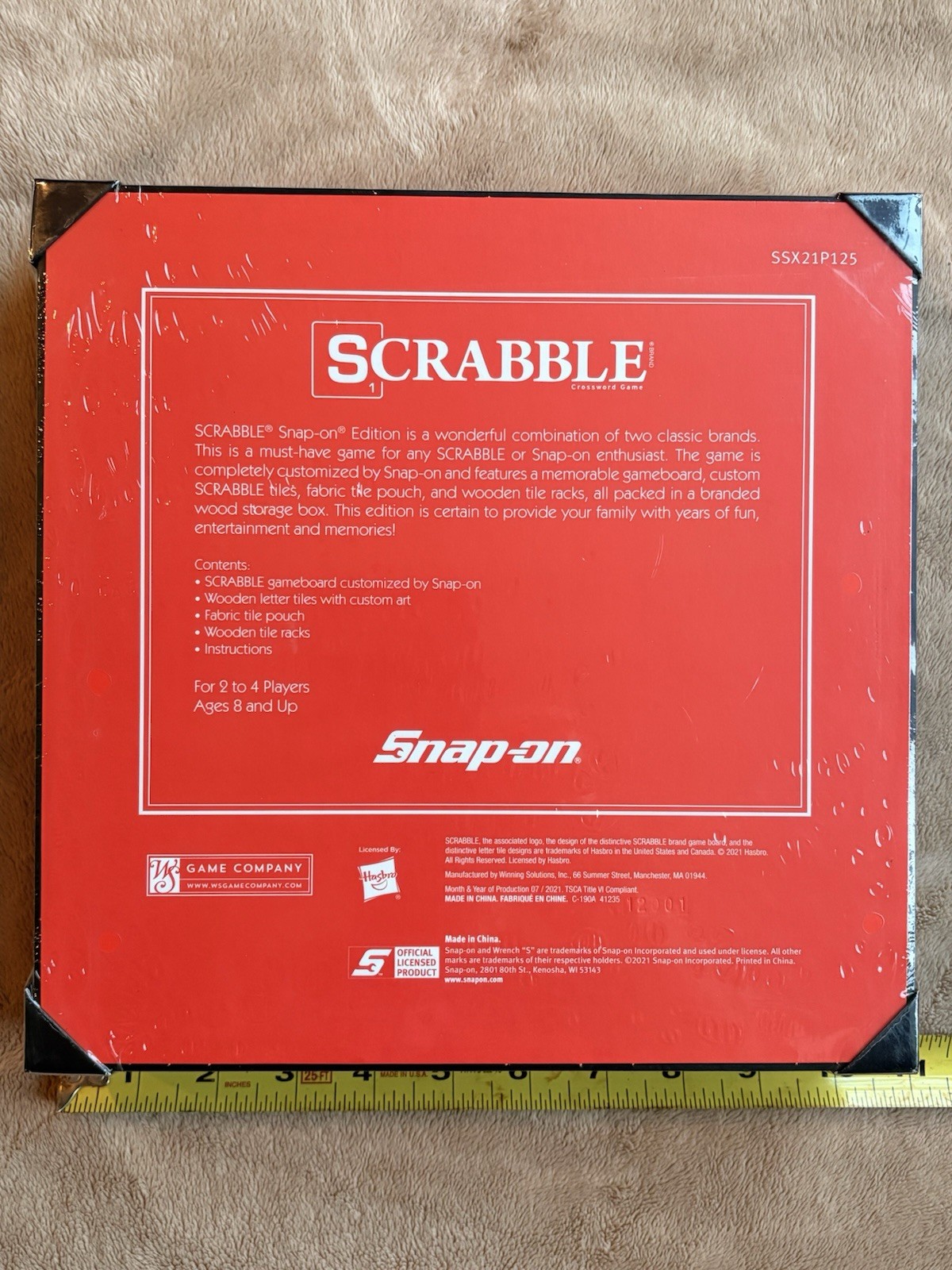New Sealed Scrabble – Snap-On Edition – SSX21P125 WS Game Company
