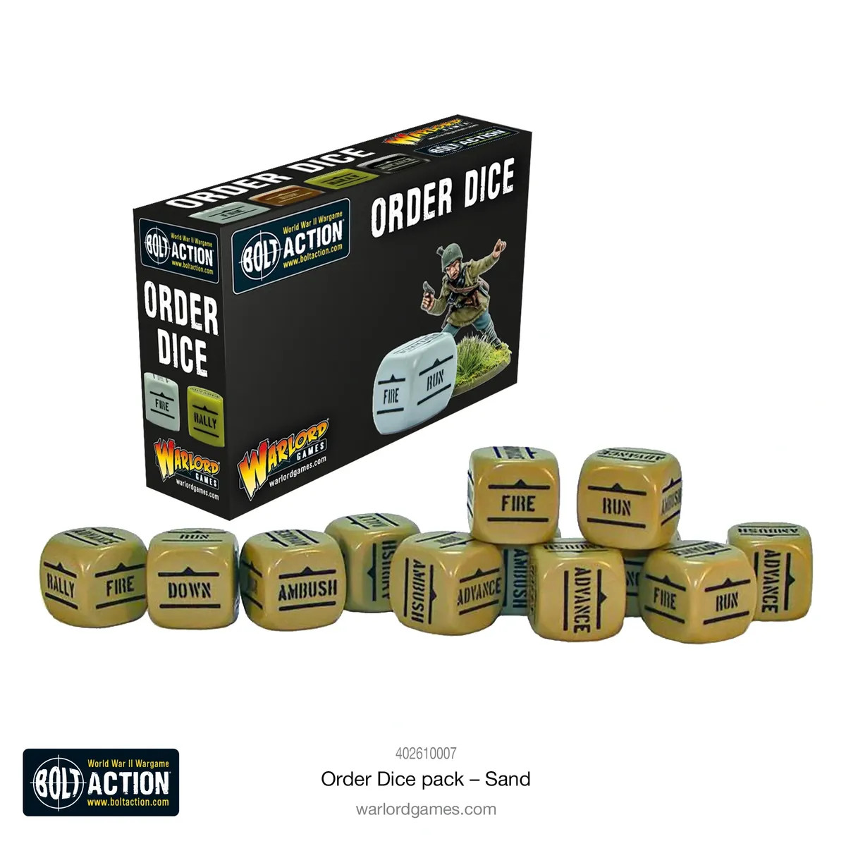 Bolt Action: Orders Dice Pack – Sand