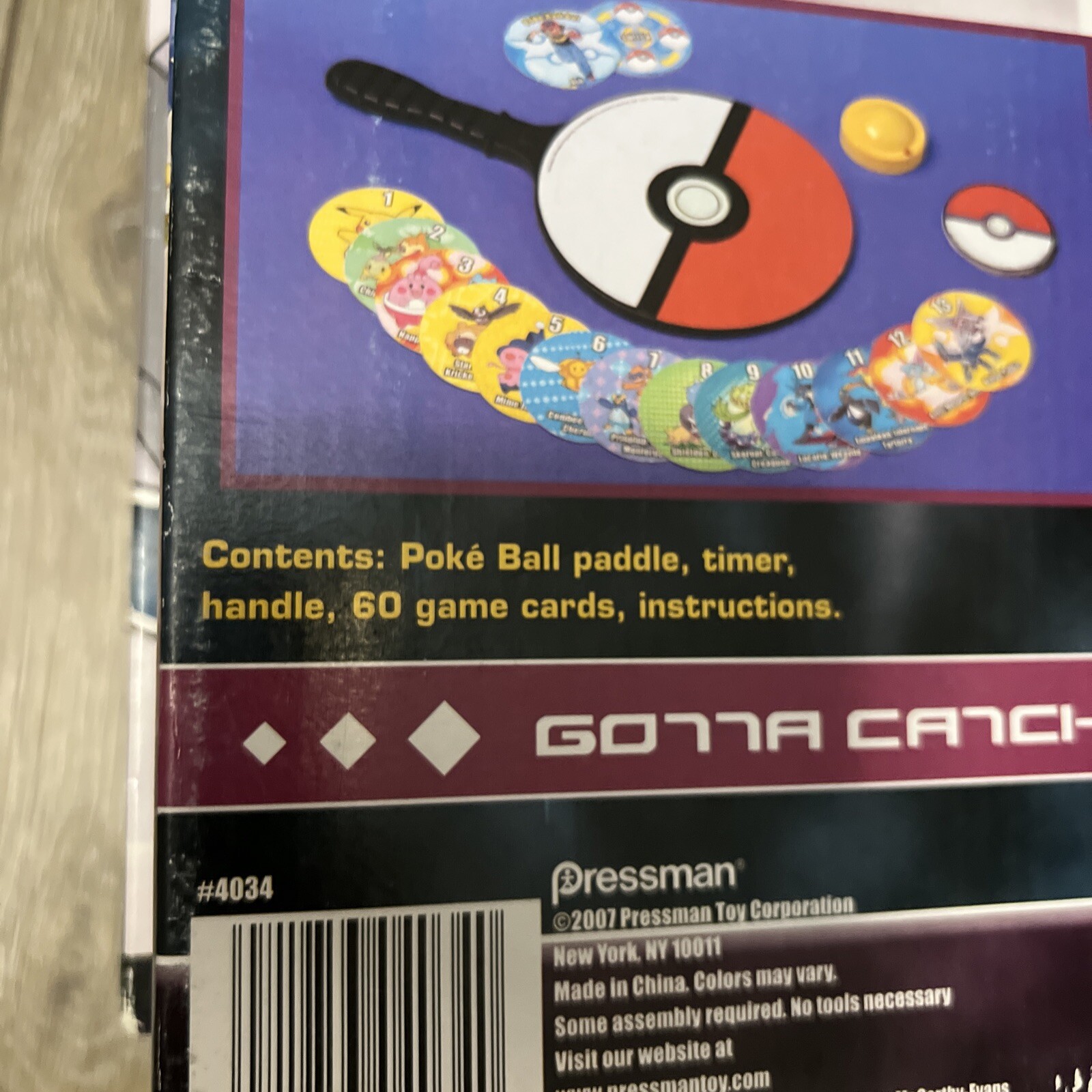Pokemon Diamond & Pearl Poke-Ball Flip Game Pressman Complete Ash Pikachu Dialga