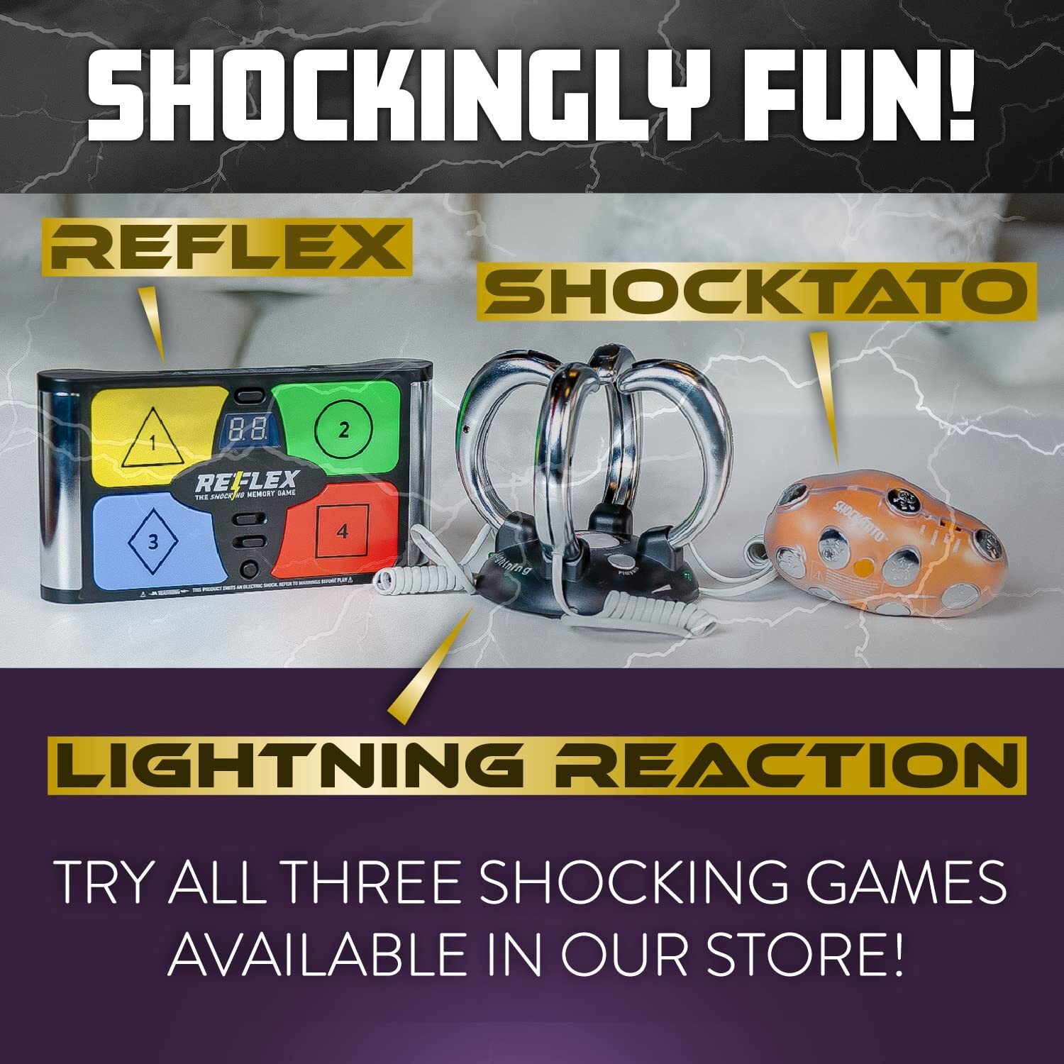 Lightning Reaction Shocktato Party Game – The Hilariously Funny Game of Shock…