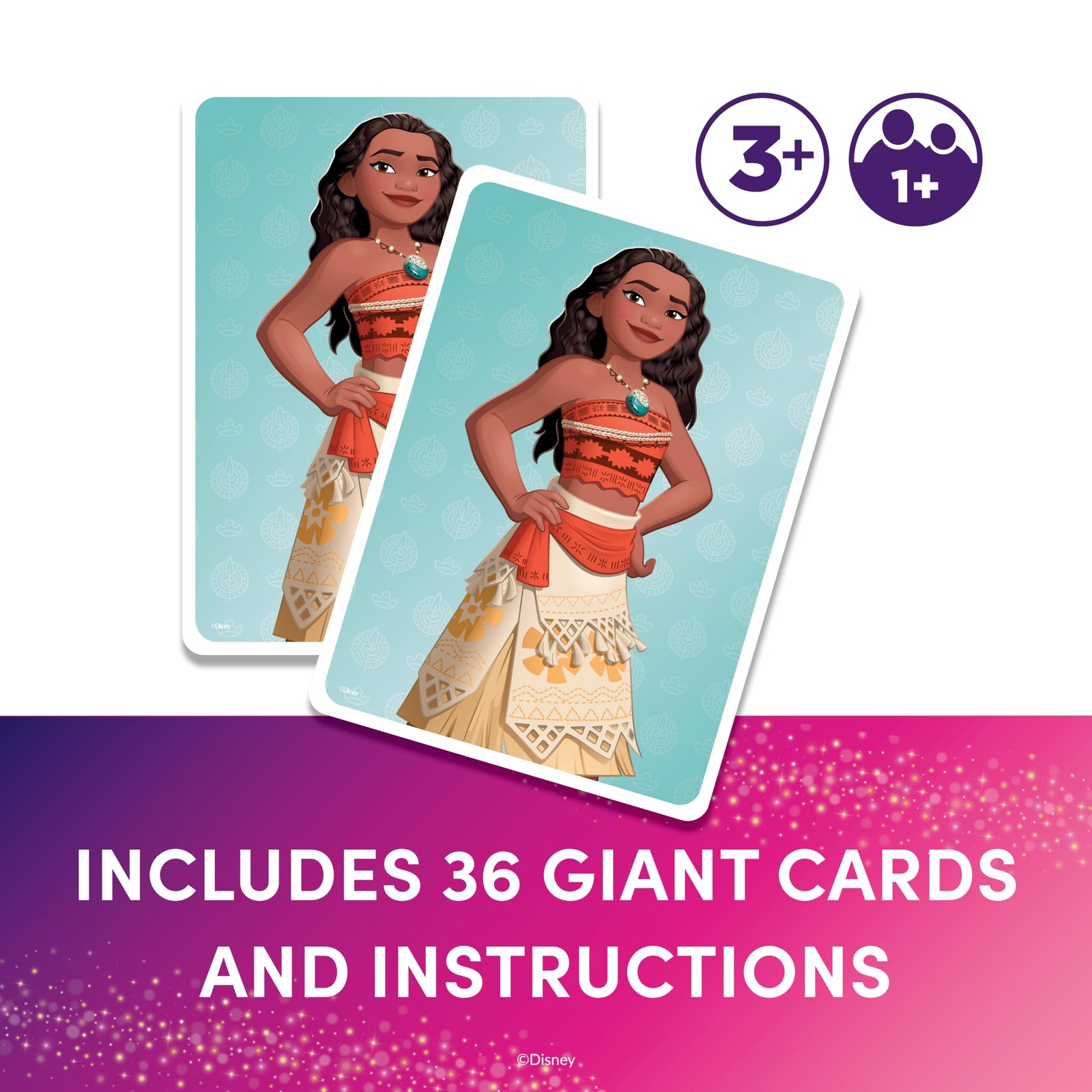 Disney Princess Giant Matching Game Jumbo Cards Memory Learning Ages 3+ Summer