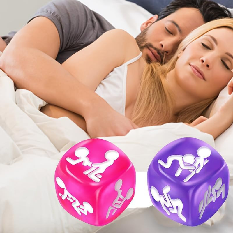 2Pcs Sex Position Dice,Sex Dice Set for Couple,Foreplaying Tools for Couples,Fun