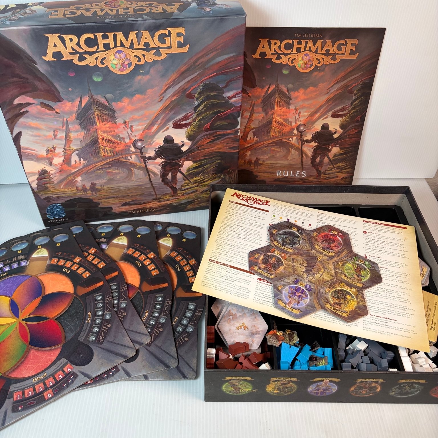 Archmage Starling Games Board Game 1-4 Players Ages 14+ Fantasy Strategy