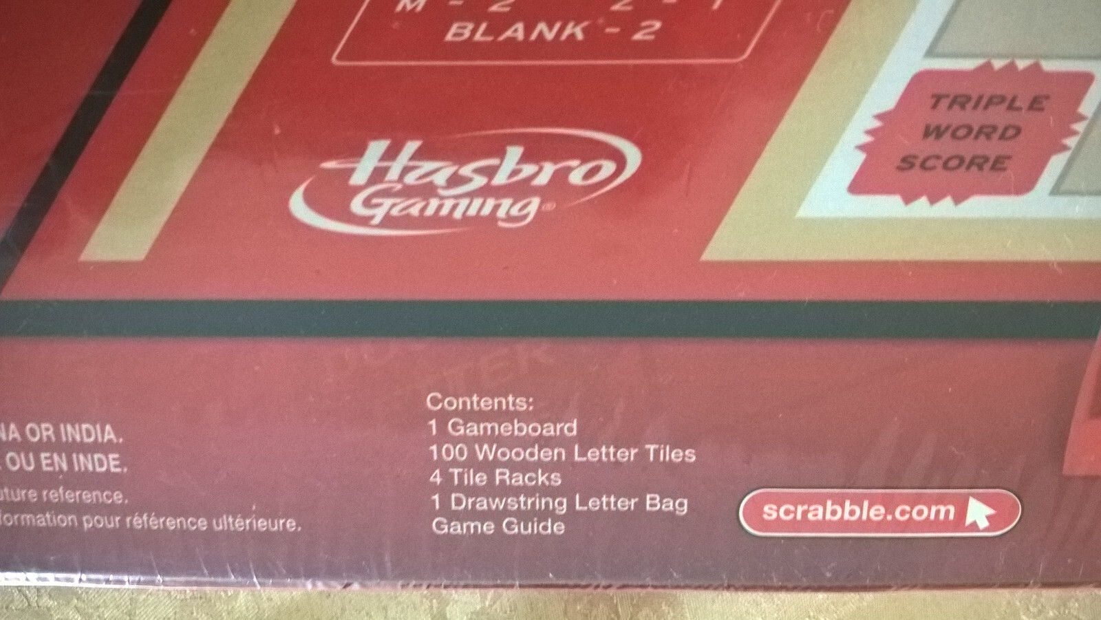 Scrabble Crossword Game Hasbro Gaming 2013 Luck Strategy Vocabulary Spelling NEW