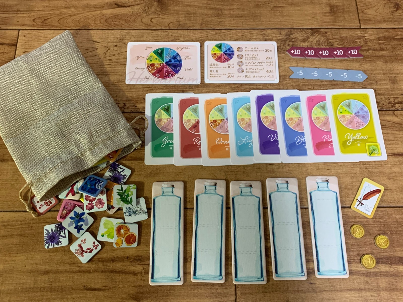 Herbarium 2-5 players 20-30 mins Set Collection Board Game Sai Beppu New Japan
