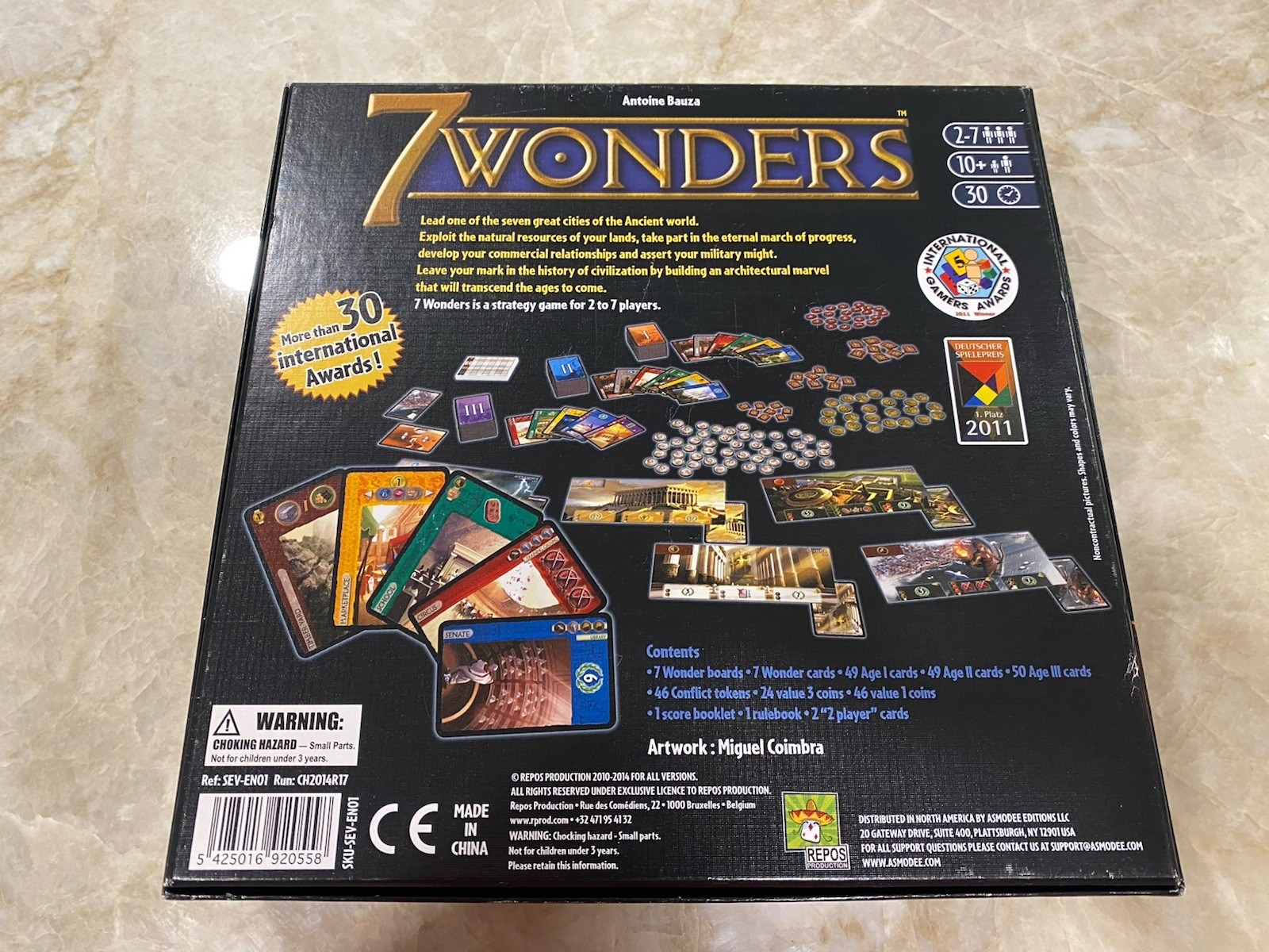 Asmodee Editions Seven Wonders Board Game, Read