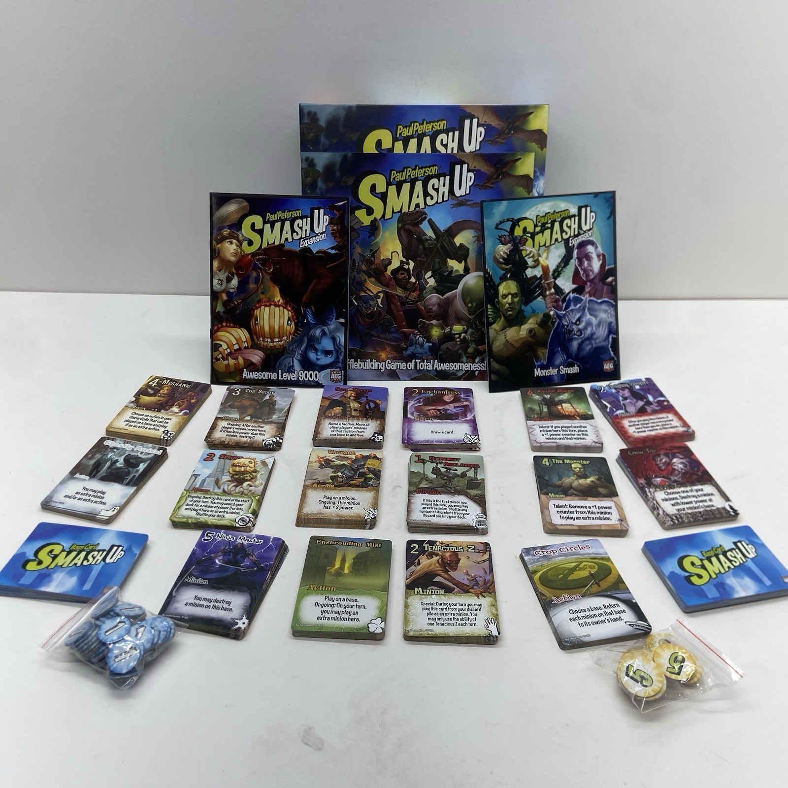 Smash Up Card Game With 2 Expansions Awesome Level 9000 And Monster Smash