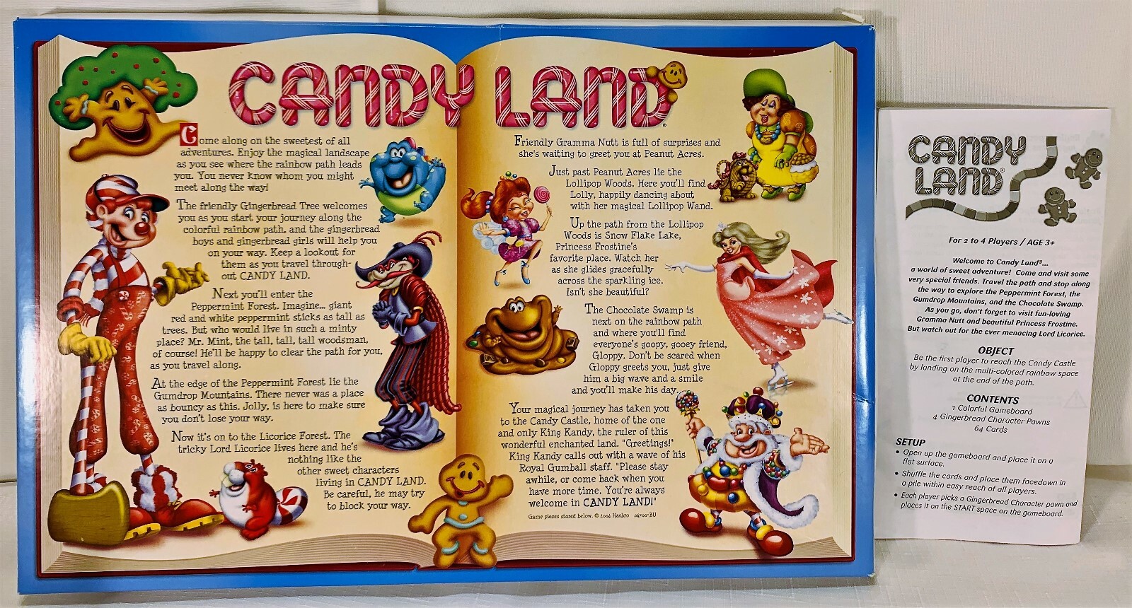 2002 Candy Land Board Game by Milton Bradley Complete Very Good Cond FREE SHIP