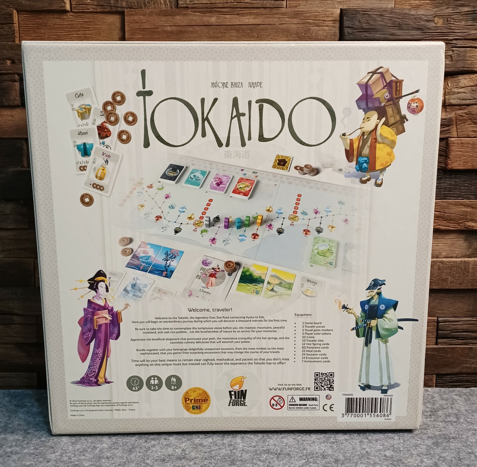 TOKAIDO Board Game – 2012 Fun Forge Games – COMPLETE