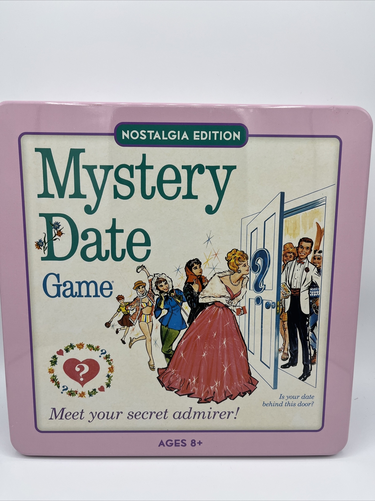 Mystery Date Game Nostalgia Edition Tin -Hasbro 2014 Meet Your Secret Admirer