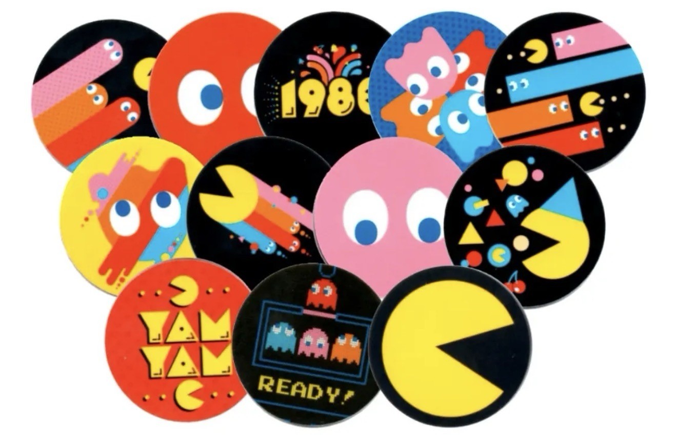 50 Pac-Man Tazos Pogs 2020 Sabritas Complete Set No Repeats Retro Arcade