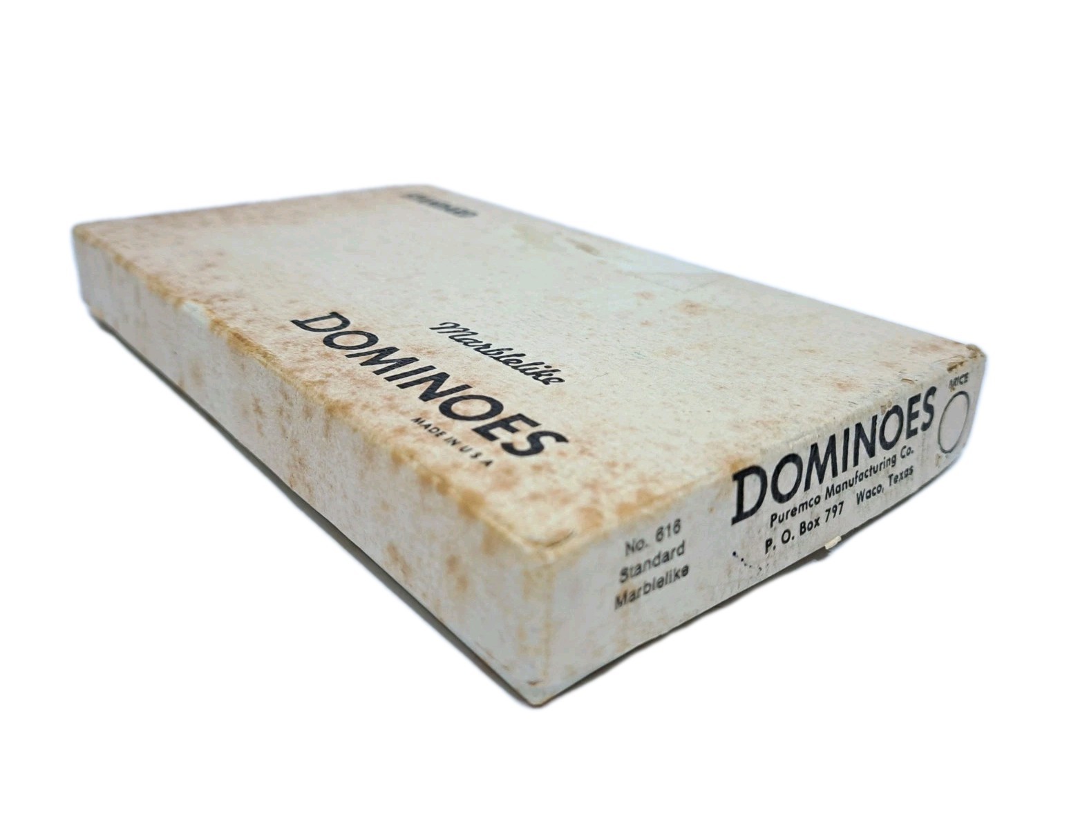 Vintage Dominoes Puremco #616 Marblelike Standard Made In USA