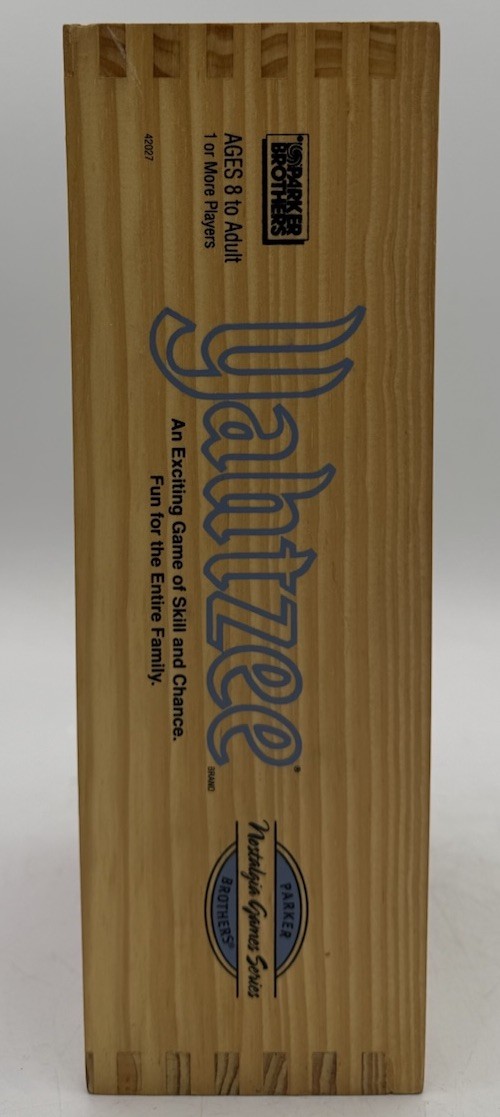 Yahtzee Wooden Box Parker Brothers Nostalgia Games Series 2004 Complete In Box