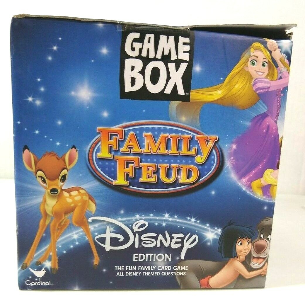 Family Feud Card Game Game Box Disney NIB age 8 + up 2-6 players Christmas gift