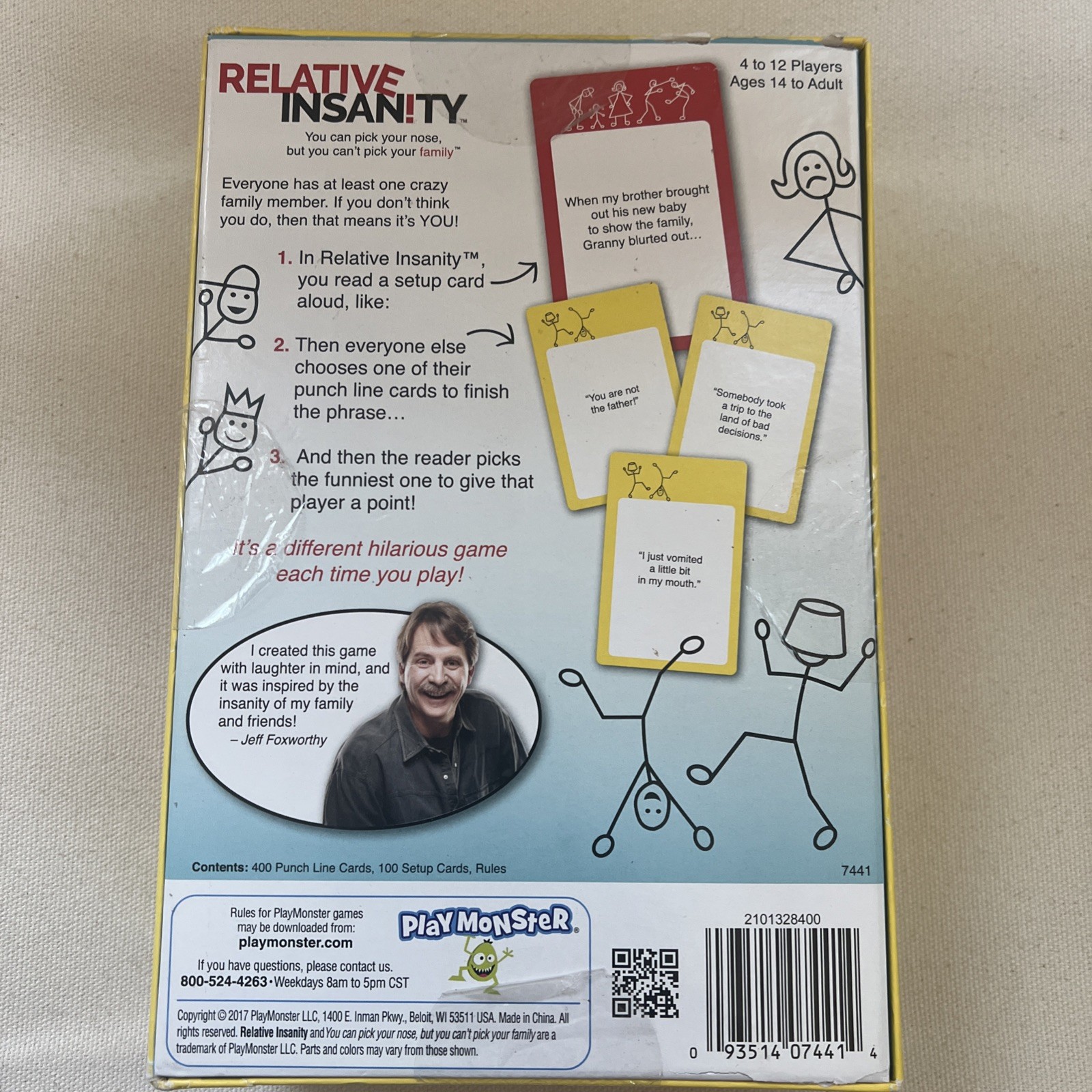 Relative Insanity Game -Jeff Foxworthy- Brand New Factory Sealed Cards