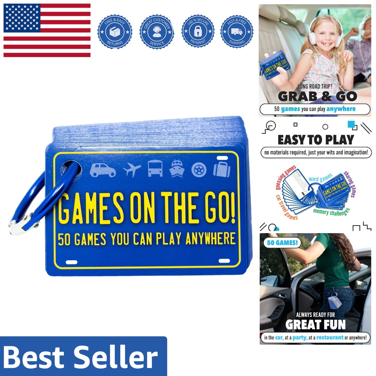 Creative and Portable Games on the Go: 50 Fun Activities for Family Travel
