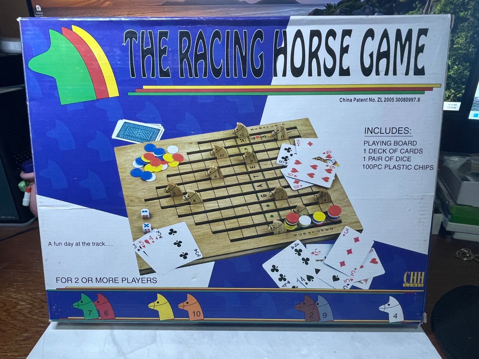The Racing Horse Game – Wooden Game by CHH Games – EUC