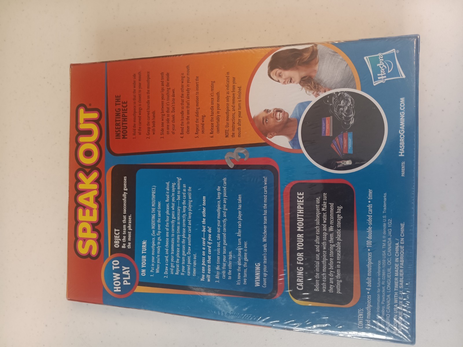 Hasbro Speak Out Family Party Guessing Game 4+ Players 8+ Years New Sealed