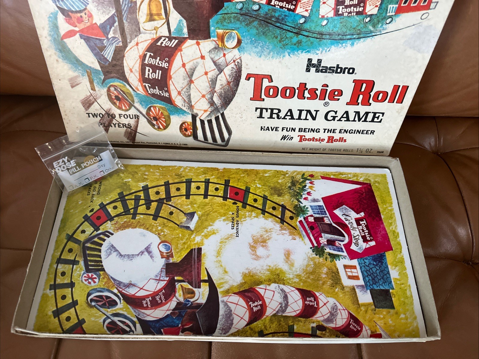 Hasbro Tootsie Roll Train Game Vintage 1969 Board Game Two to Four Players