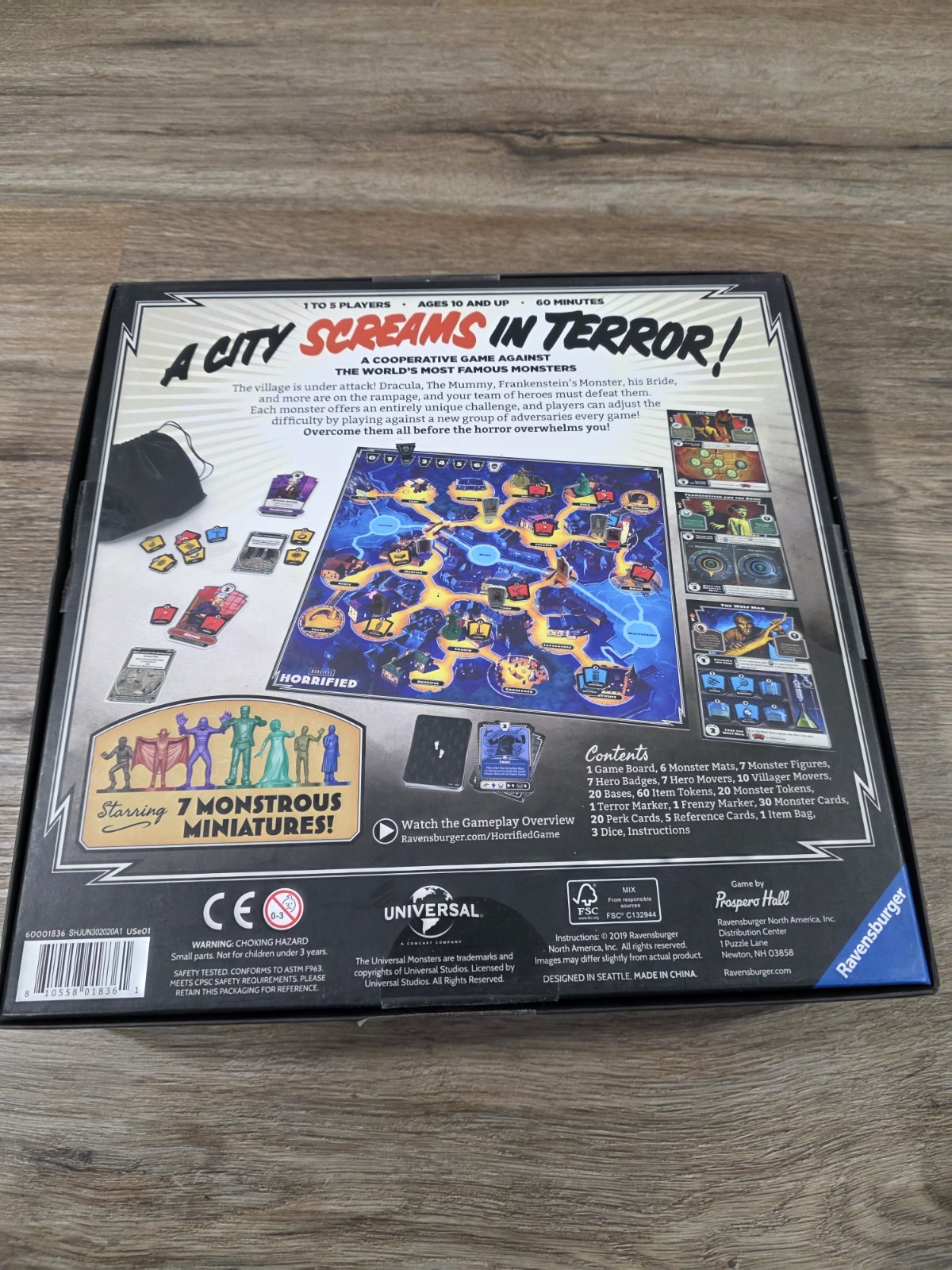 HORRIFIED board game Universal Studios monsters edition – Horror 100% Complete
