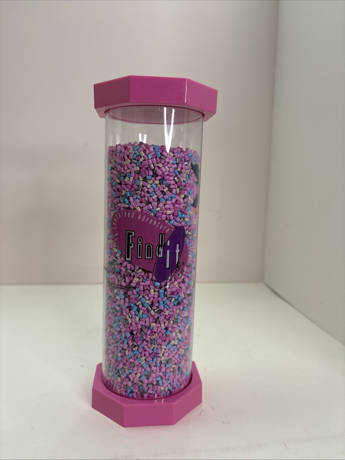 Contained Adventure Find It Glitz & Glamour Search And Find Game Tube Pink