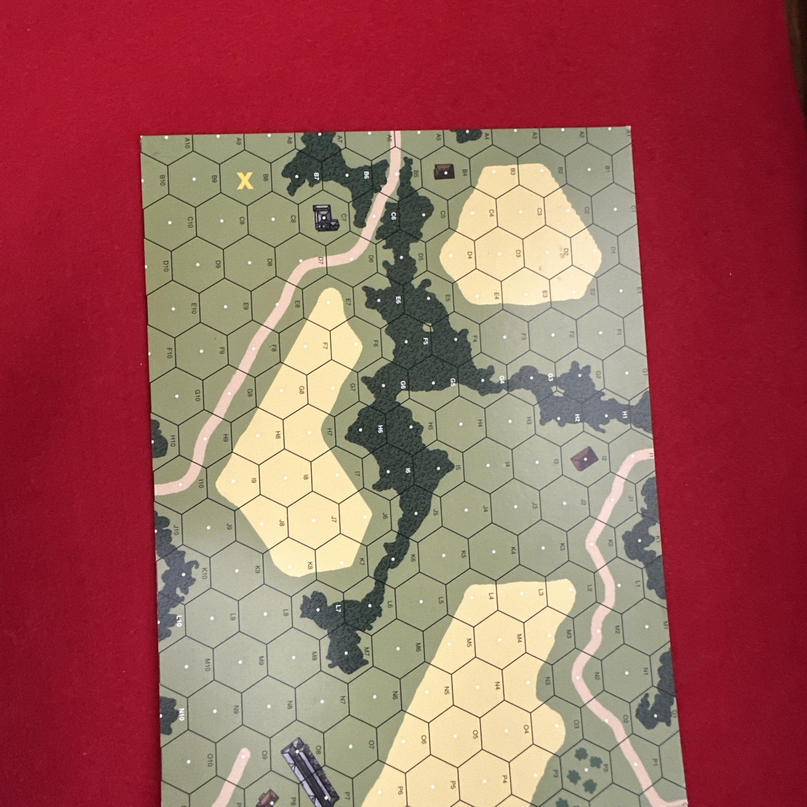 ASL/ Squad Leader Cardstock Map Board X, by MMP