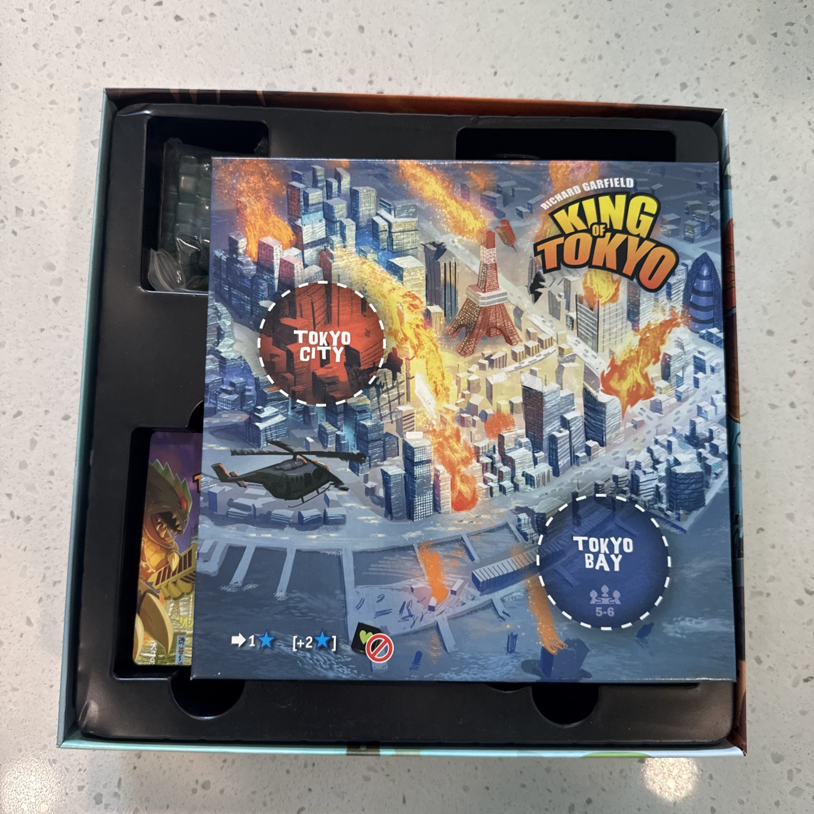 King Of Tokyo Richard Garfield Board Game with Halloween & Power Up Expansions!