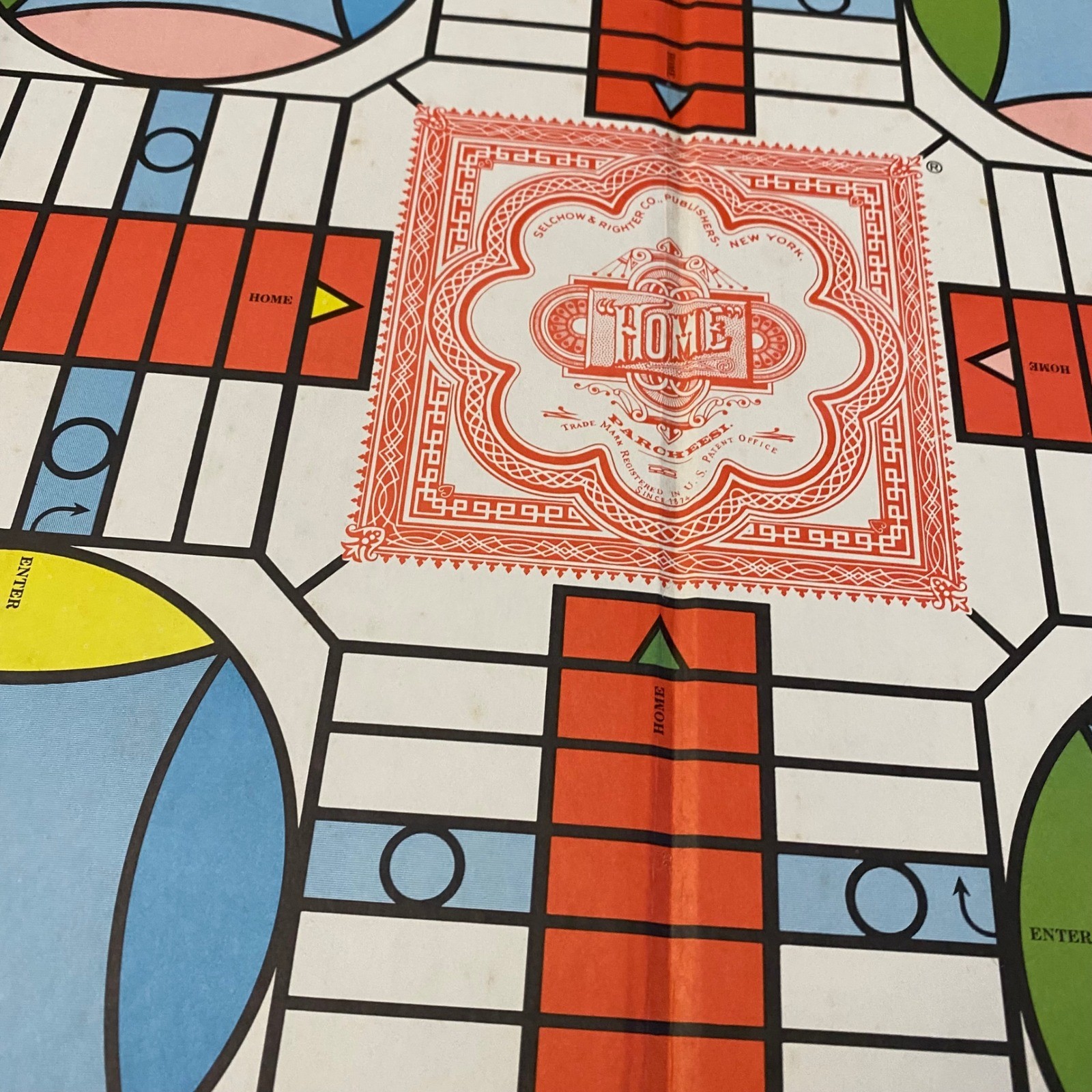 Vintage 1975 Parcheesi Royal Game of India COMPLETE Selchow & Righter No 110