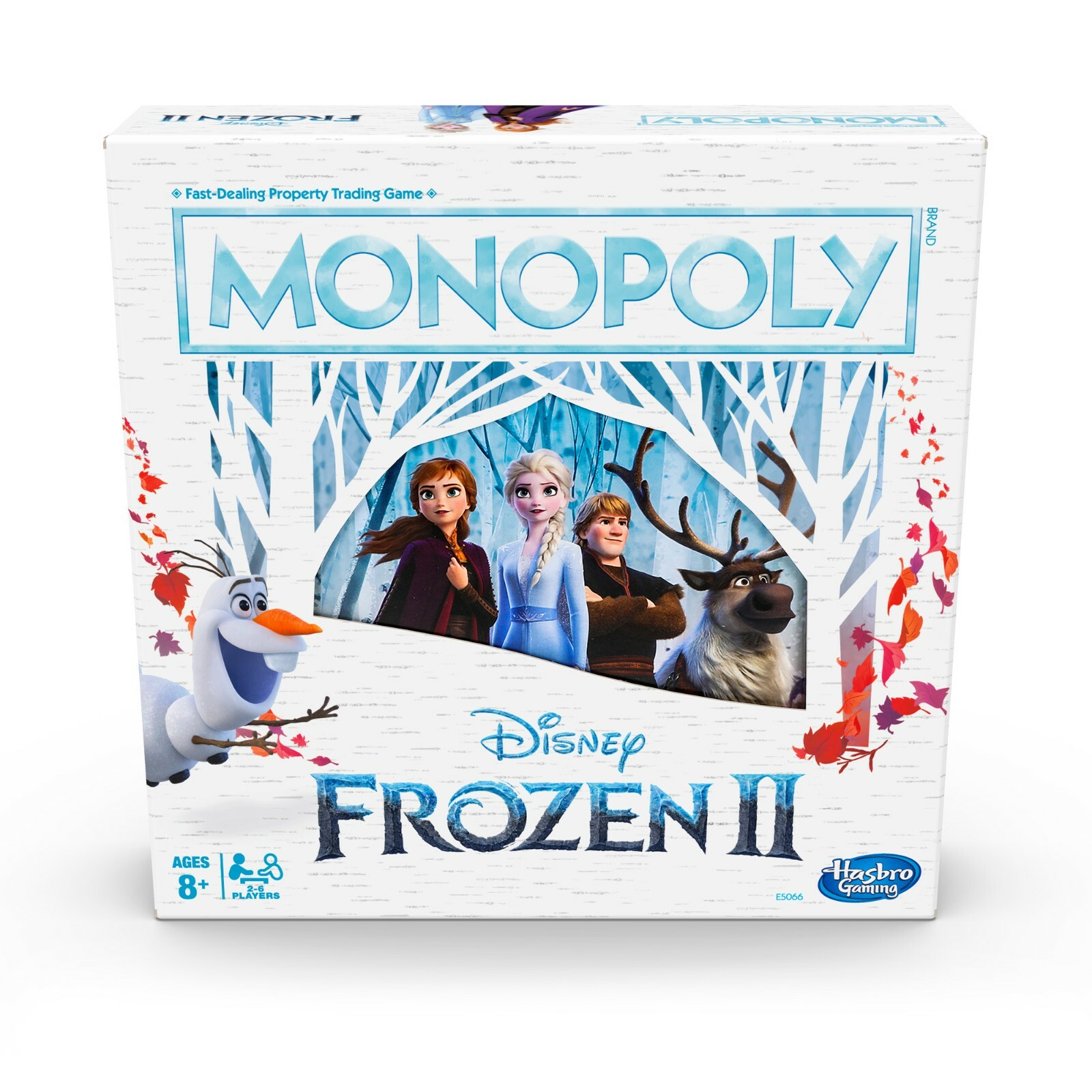 Disney Frozen 2 Edition Monopoly Board Game Elsa Princess Anna Olaf Snowman Sven