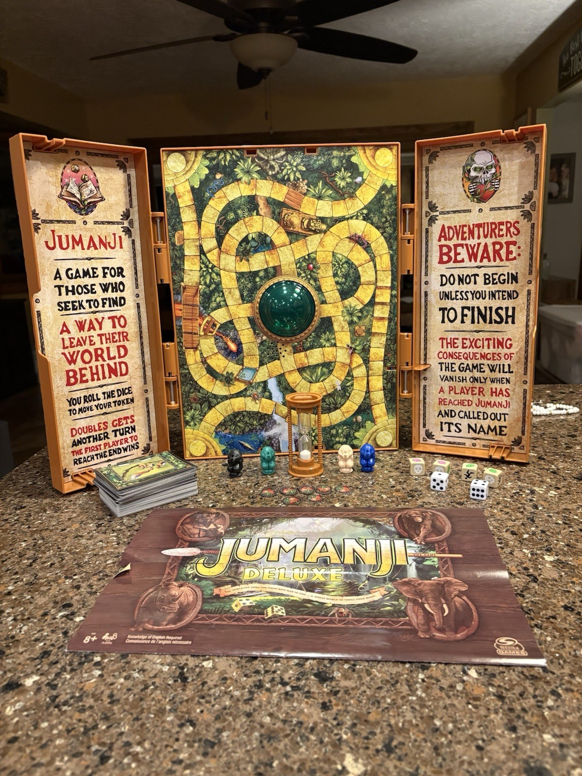 Jumanji Deluxe Electronic Board Game Spin Master Complete